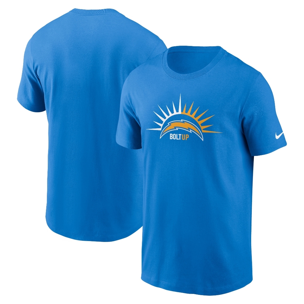 Men's Nike Powder Blue Los Angeles Chargers Essential Local Phrase T-Shirt, XL